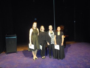 MTA President Dr Rita Crews OAM with the winners